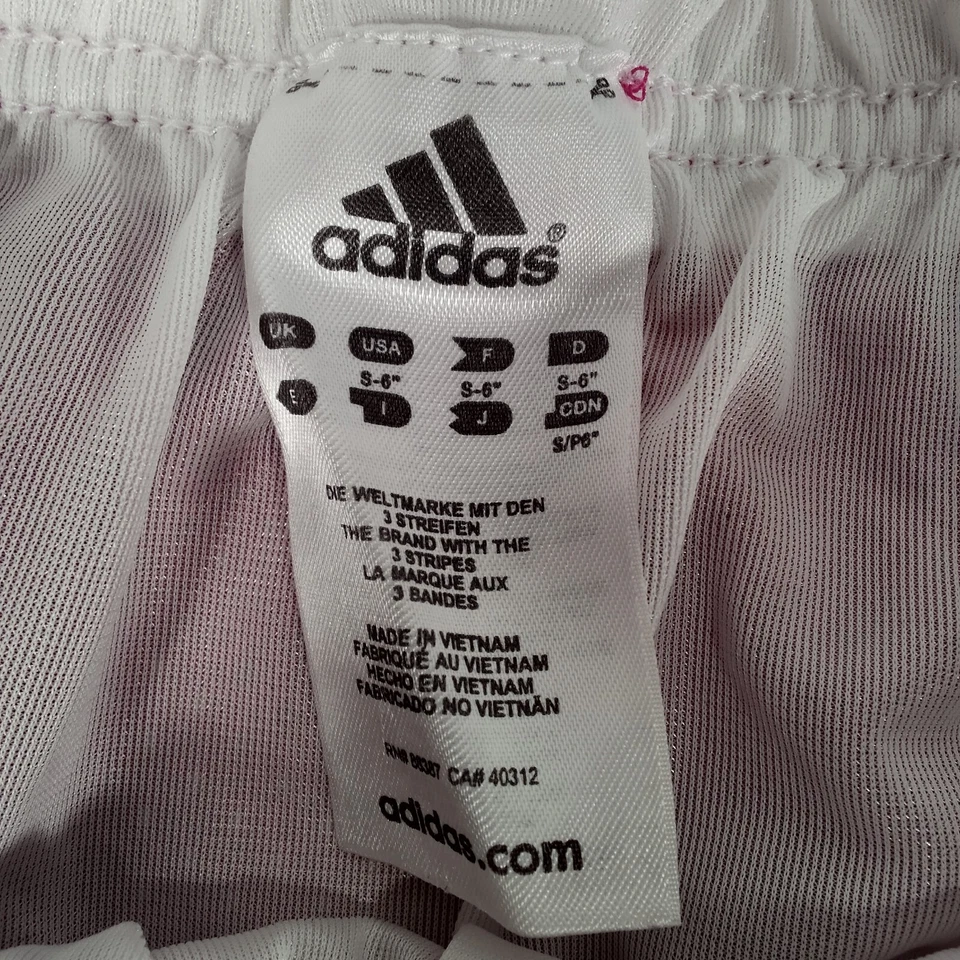 Pantalones cortos de baloncesto para mujer Adidas rosa 30-34" W Foto 3 de 4