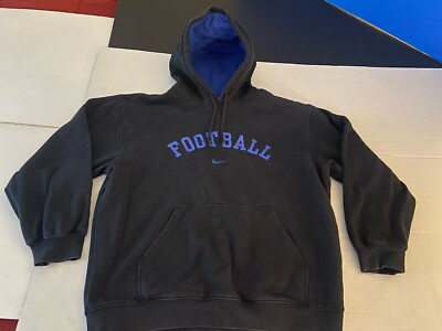 Vintage  NIKE Center Swoosh Hoodie Travis Scott Large Silver Tag Football Logo