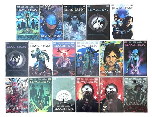 BASILISK #1 2 3 4 5 6 7 & 8 CVR A & VARIANT SET JONAS SCHARF WARD 2021 NM