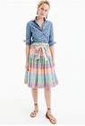 J Crew Womens Tie Front Skirt Rainbow Gingham Plaid Size 6 — photo 5