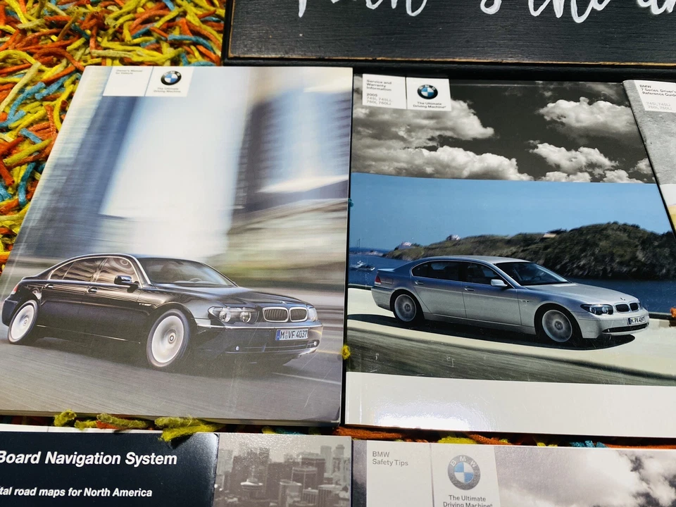 NOVO⚠️ 2005 BMW 7 Series 745i 745Li 760i 760Li MANUAL DO PROPRIETÁRIO +INFORMAÇÕES DE NAVEGAÇÃO - Imagem 2 de 4