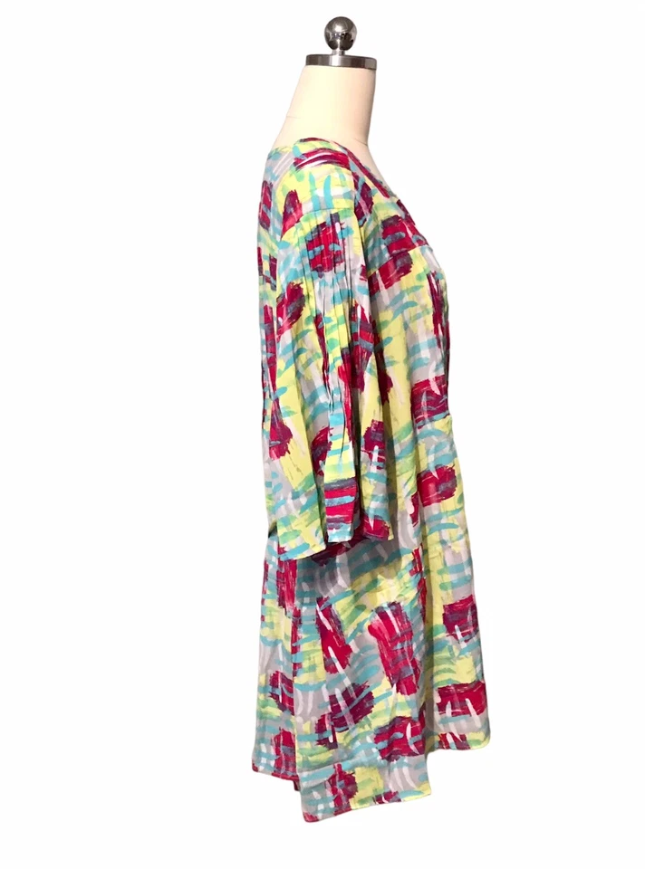 Туника Melissa McCarthy Seven7 топ пинтак галстук сзади вычурная абстрактная женская размер 2X - Изображение 3 из 4