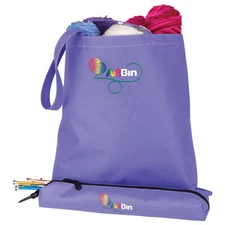 ARTBIN KNITTING NEEDLE ARTS TOTE with pouch yarn wool bag hooks