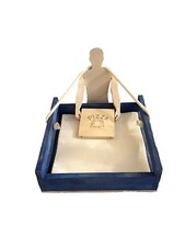 Porta tovaglioli da cucina in legno shabby chic, cassetta portatovaglioli