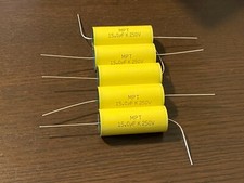 5 New 15 uF 250V Supertech MPT Film Audio Signal Crossover Capacitors Qty