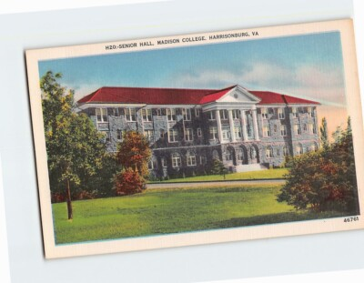 #ad Postcard Senior Hall Madison College Harrisonburg Virginia USA $12.99