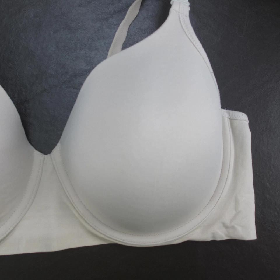 Warners Bra Size 40C Cream Padded Underwire Adjustable Clasp Back - Image 4 of 4