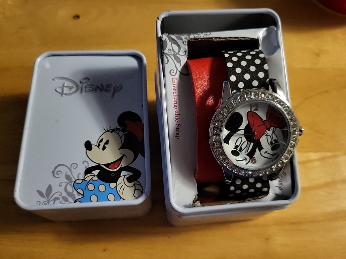 Disney Mickey and Minnie Watch Interchangeable Band | eBay