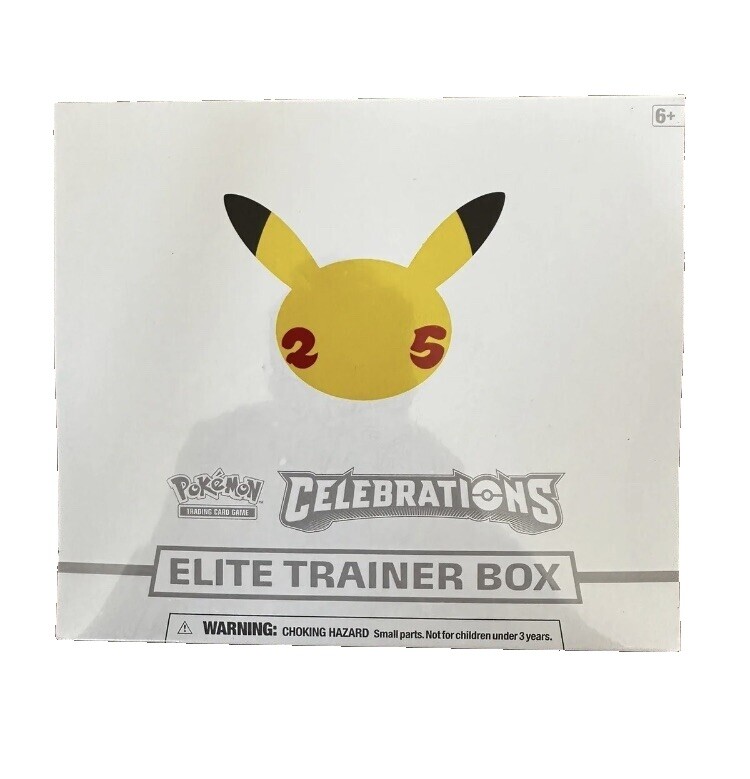 pokemon celebrations elite trainer box rare cards Pokemon 25th Anniversary Celebrations Elite Trainer Box main image 0