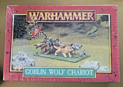 Warhammer Fantasy: Orks und Goblins Goblin Wolf Streitwagen Neu in OVP Sealed