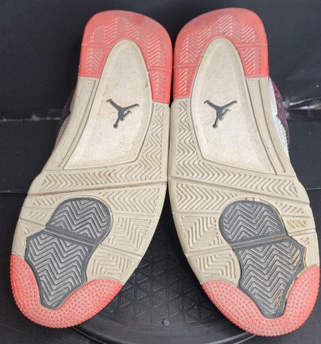 Nike Jordan 4 Retro Bright Crimson 2018 Hombres Talla 10 308497-116 Flight Nostalgia - Imagen 7 de 8