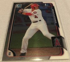 2015 Bowman Chrome Baseball David Fletcher Los Angeles Angels 1st Bowman #57