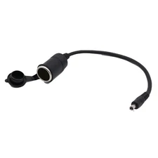 15A Plug Cable DC 5.5 x 2.1mm Male to Car Cigarette Lighter Female Socket Power