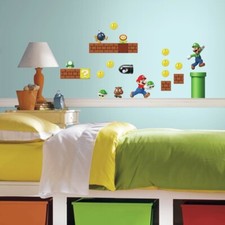 New Nintendo Super Mario Bros Build a Scene Peel  Stick Wall Decals RMK2351SCS