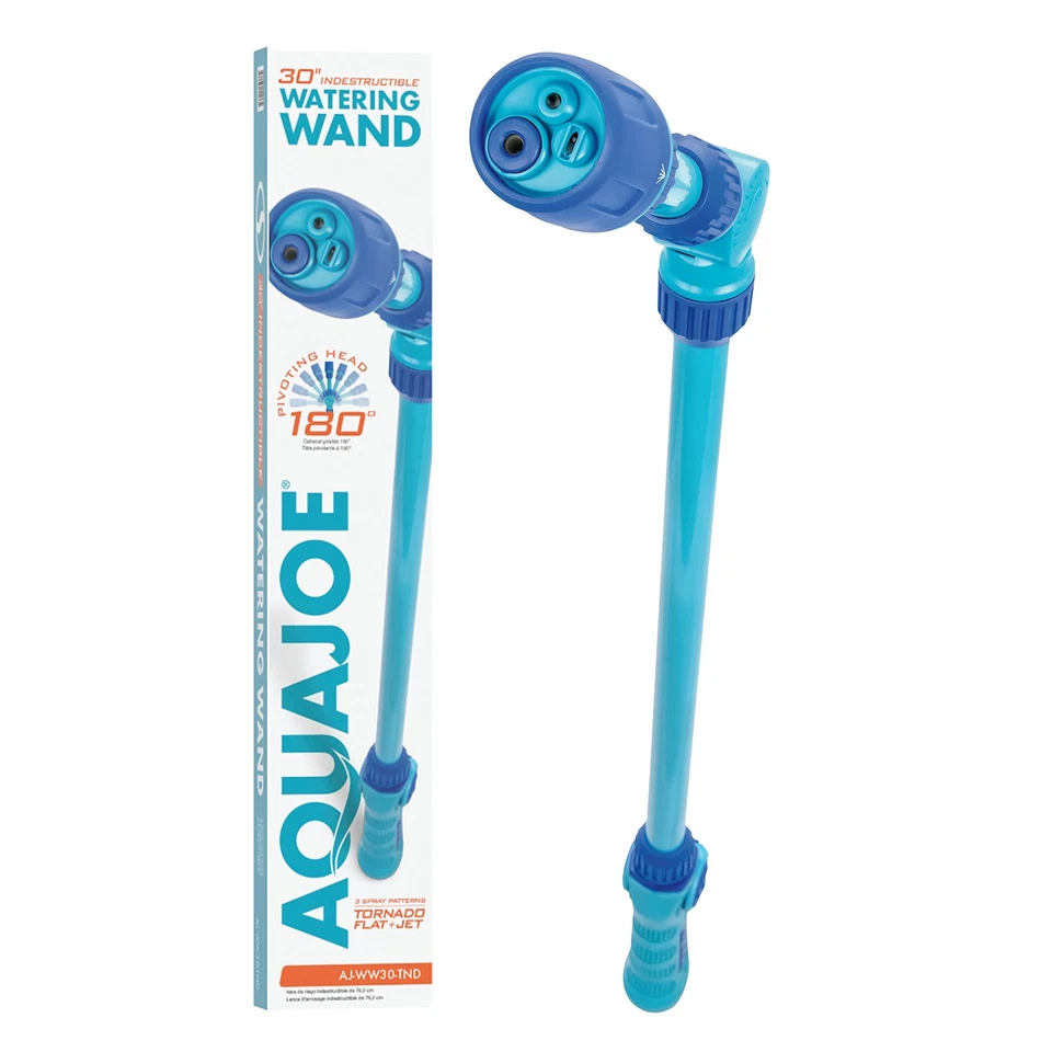 Aqua Joe AJ-WW30-TND Telescoping Watering Wand 30 in 3 Sprays Blue (Refurbished)