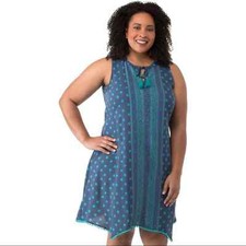NWT Cherokee Plus Size Handkerchief Hem Dress 3X