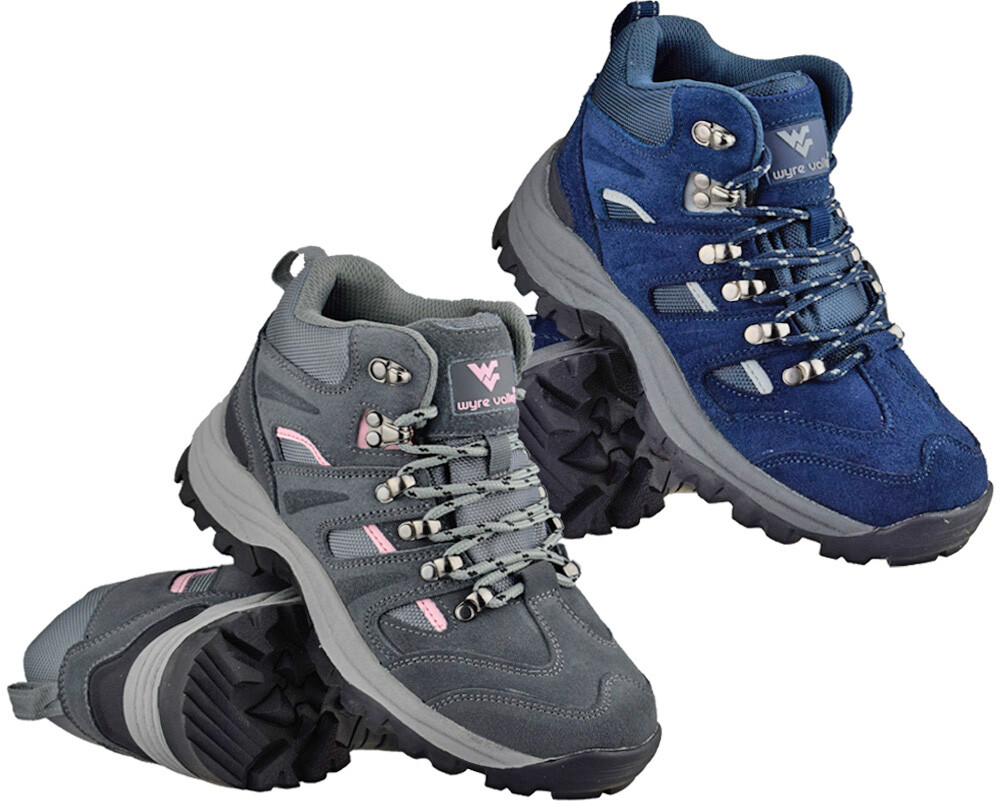 Womens Waterproof Ankle High Walking Lace Up Hiking Ladies Boots