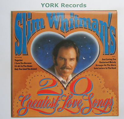 SLIM WHITMAN - 20 Greatest Love Songs - Ex LP Record United Artists UAG 30270