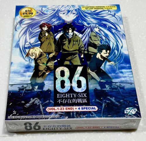 86 Eighty Six Series English Dubbed Vol 1-23 End + 4 Special Anime DVD