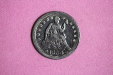 ESTATE FIND 1854 ARROWS - Seated Liberty Half Dime 5C #K53336