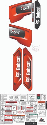 Fits Bobcat T64 Decal Kit Skid Steer / safety decals 3M VINYL / FREE SHIPPING