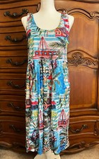 Tango Mango Womens Boutique Summer Dress Size Large Ocean Beach Tropical Seaside