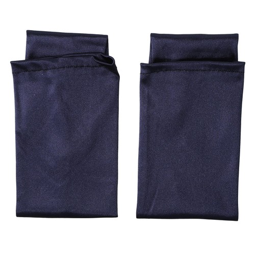 49cm Long Elastic Satin Gloves Hook Finger Long Fingerless Gloves Elbow Length ☊ - Picture 21 of 32