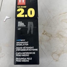 Under Armor Men  s 2.0 UA Base Leggings Medium Black