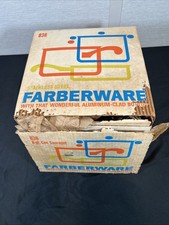 NOS Farberware 8 Qt Stainless Steel Aluminum Clad Stock Pot Lid Box Literature