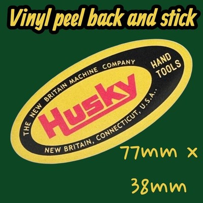 HUSKY HAND TOOLS AMERIKA NEU BRITAIN WERKZEUGKISTE USA VINYL AUFKLEBER MACHINE COMPANY