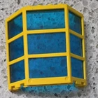 Lego 30185c02 Window 3x8x6 Yellow Disc Trans Dark Blue 6479