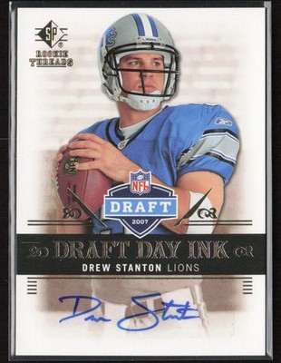 Drew Stanton 2007 SP Rookie Threads Draft Day Ink #DDI-DS Detroit Lions