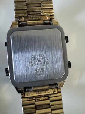 Citizen Ana-Digi Japan Made Quartz Stainless Steel Watch 8980