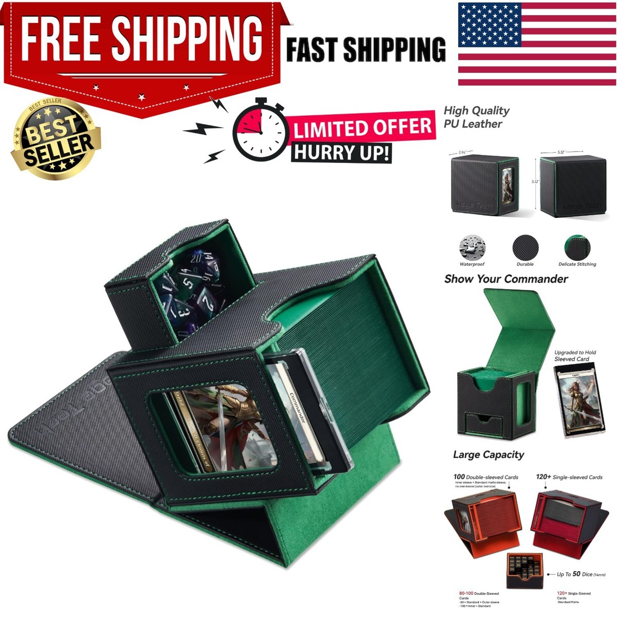 best mtg commander deck boxes Venssu Angel Themed Box with Display (White and Grey) it allows for easy identification of which deck is inside each card box Card Deck Box for MTG