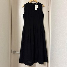 Uniqlo Mesh Sleeveless Dress L Black