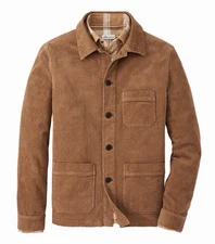 Peter Millar Corduroy Chore Coat Barn Field MF22Z18 Walnut Brown Mens Size M