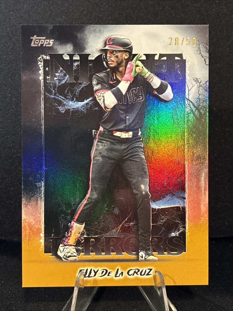 2025 Topps Update-Night Terrors-Elly De La Cruz #NT-6 Gold Foil 28