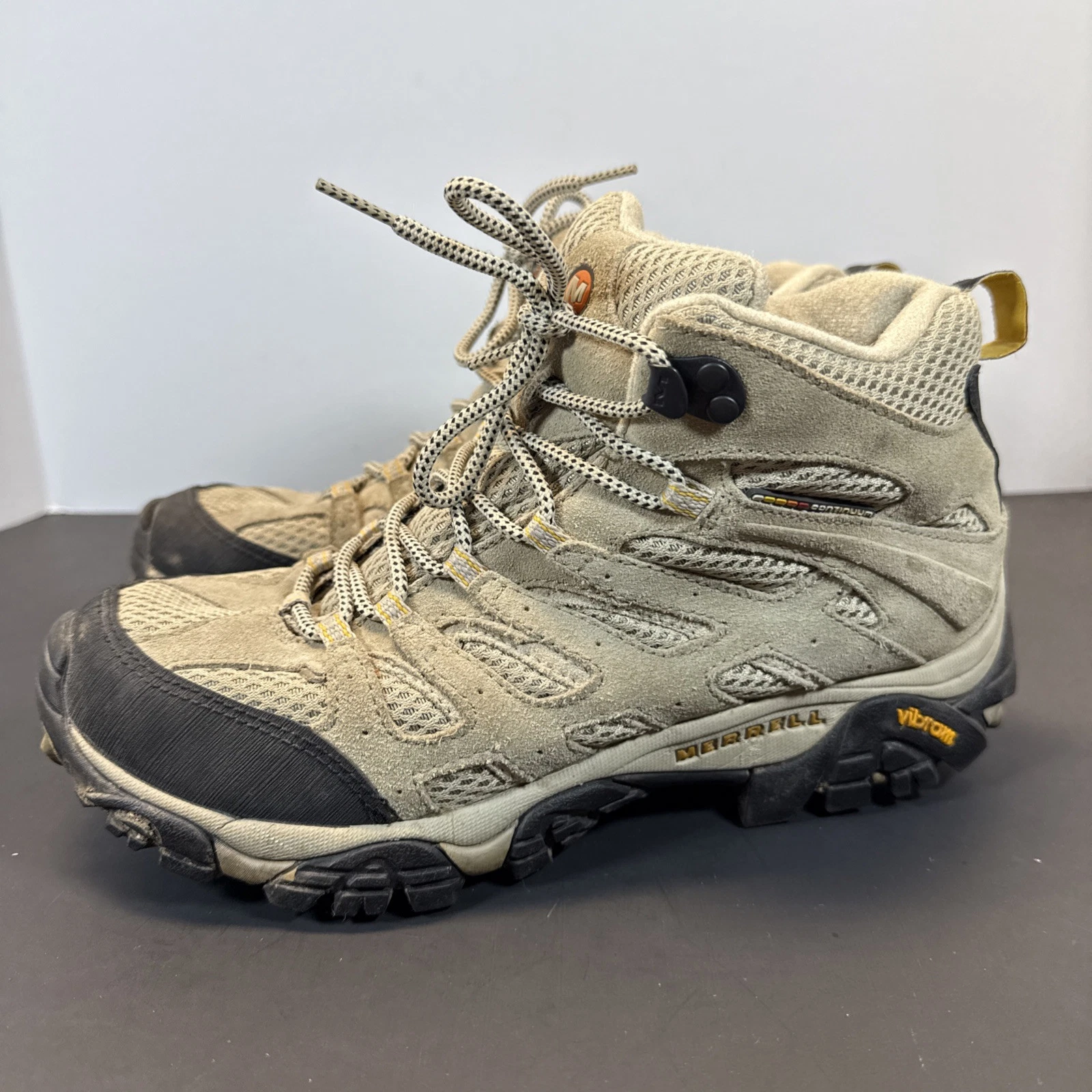 merrell moab ventilator mid taupe hiking boots