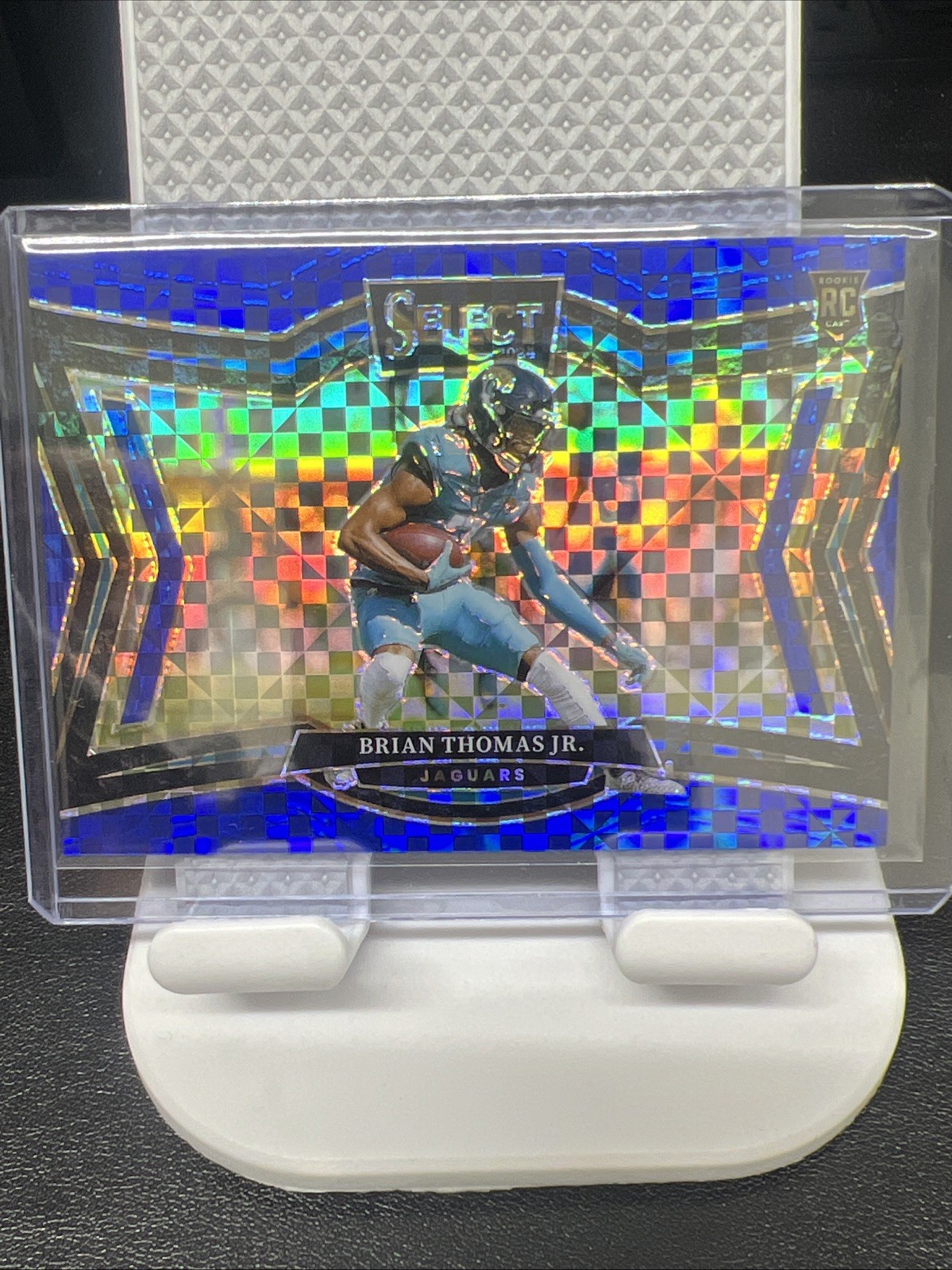 2024 Panini Select Brian Thomas Jr. Field Level Blue Prizm /75 Jaguars RC