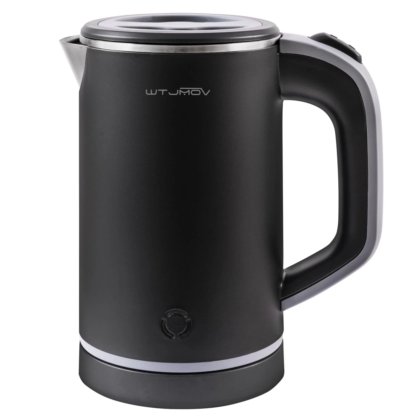 Small Kettle Electric, 0.8L Double Wall Portable Travel Kettle with 304 Stain...