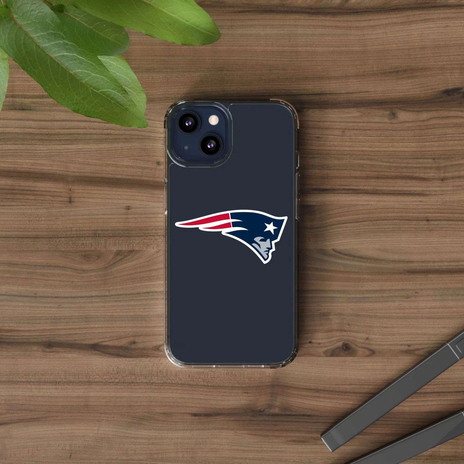 New England Patriots Clear Phone Case for iPhone