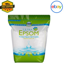 Ultra Epsom Bath Salt Unscented 18 lb Bulk Bag for Soaking  Muscle Relief
