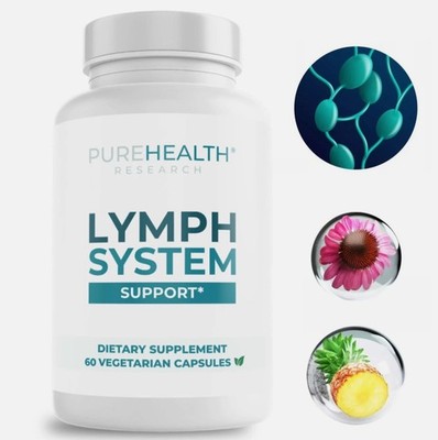 Lymph Detox PureHealth -Reduce Swelling, & Cleanse Support Research Lymph System
