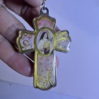Saint Therese Of Lisieux Cross Color Goldtone 2" — photo 1