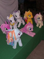 Seven MLP My Little Pony Plushies Excellent C...