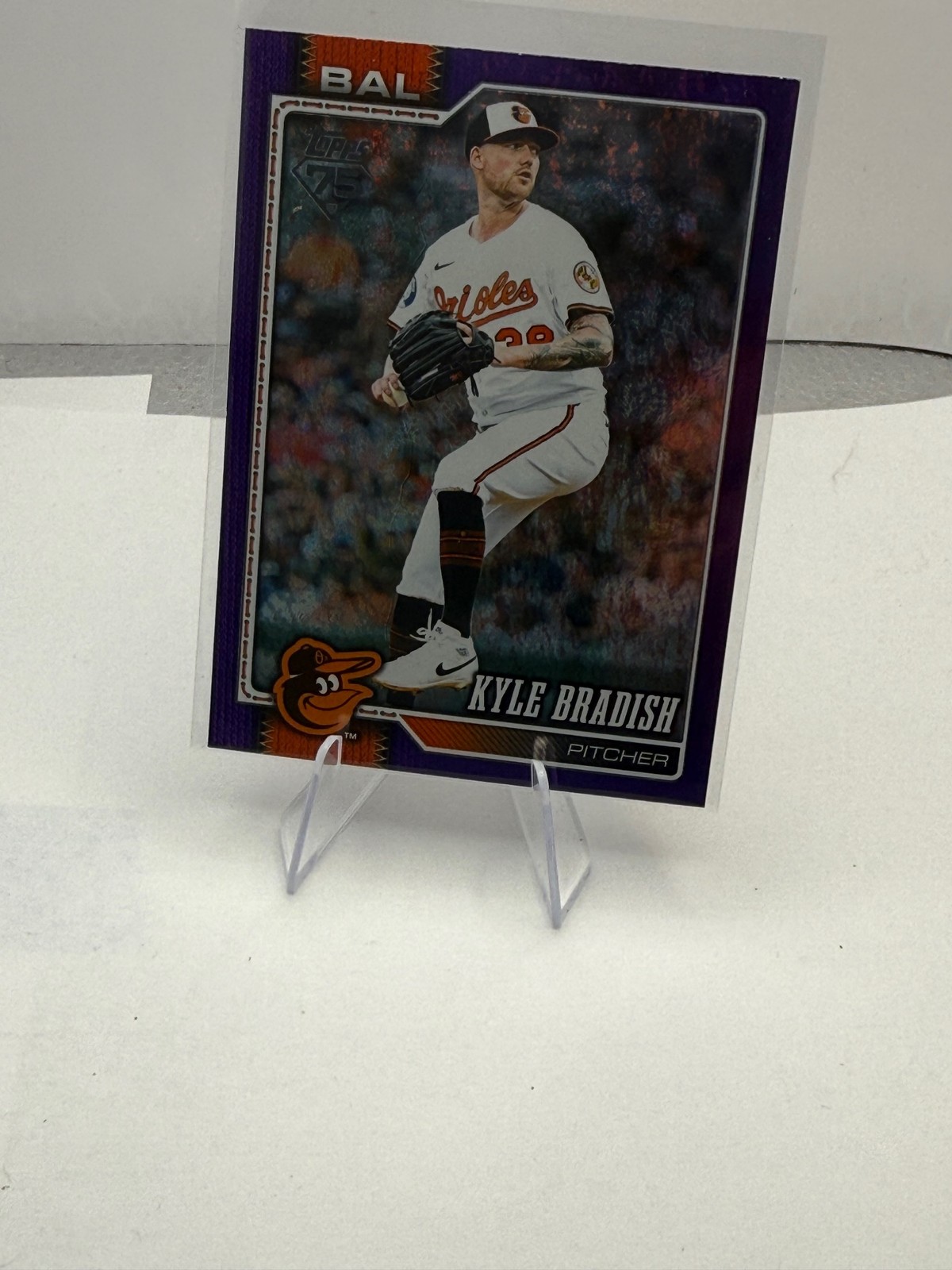2026 Topps #647 Kyle Bradish Purple Rainbow Foil #/250