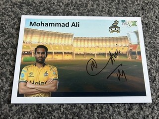 Mohammad Ali Pakistan Cricket Test Team signed 6x4 photo Nottinghamshire Kandy