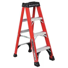 Louisville Fs1404hd 4 Ft Fiberglass Stepladder, 375 Lb Capacity