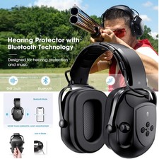 Mpow Bluetooth Ear Defender Ear Muffs Headphones Hearing Protector Rechargeable