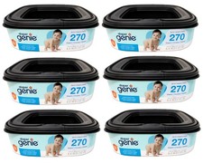 Diaper Genie Jumbo Square Refill Unscented Holds 270 Diapers 6 Pack